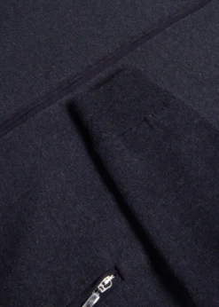 Wool Jersey Zip Cardigan