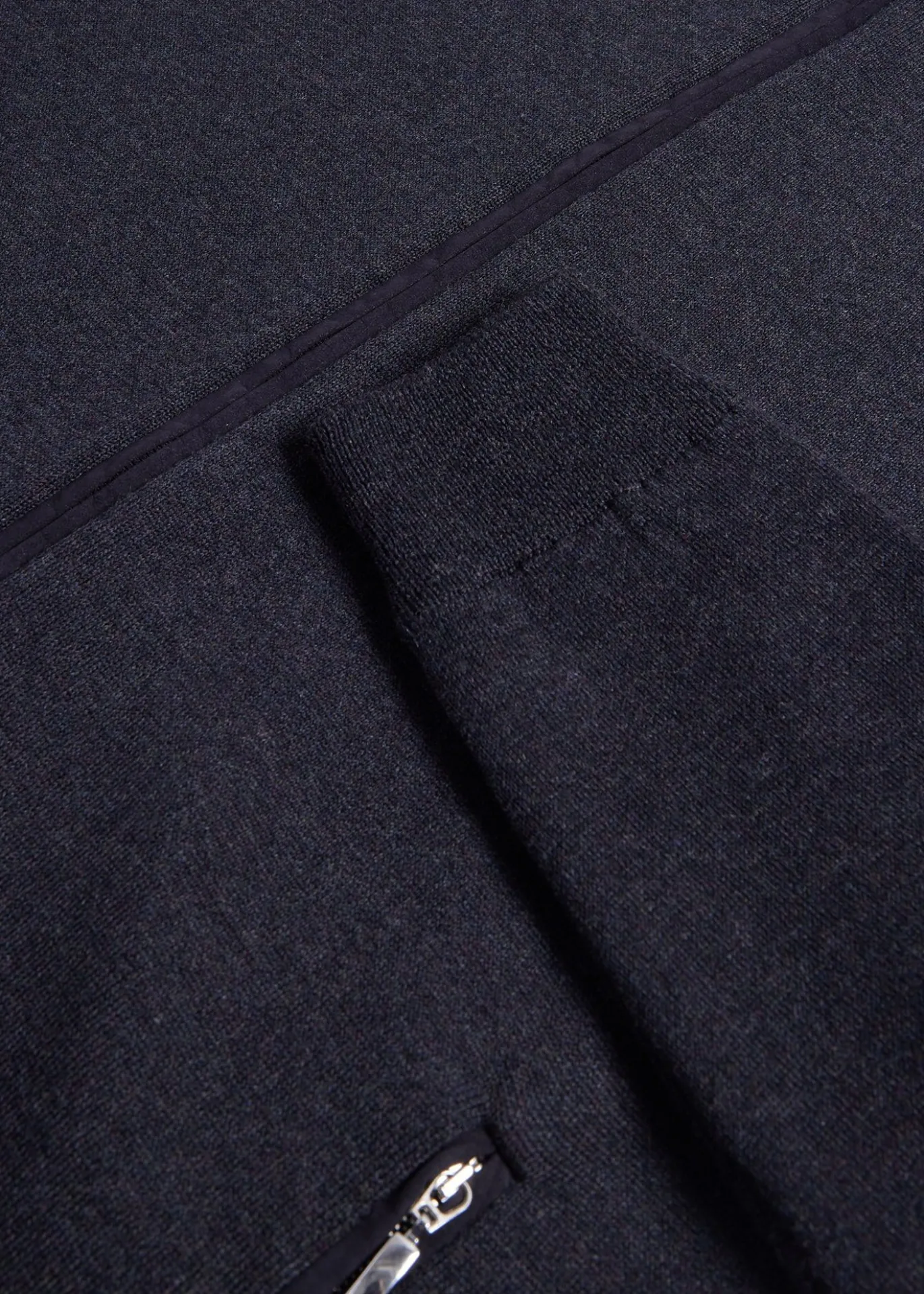 Wool Jersey Zip Cardigan