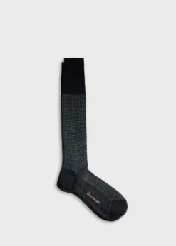 Wool Micro Houndstooth Sock