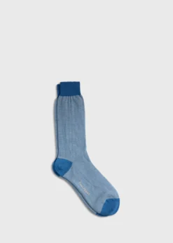 Wool Mini Two-ToneStripe Sock