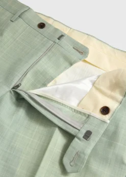 Wool Plaid Dress Trouser
