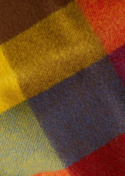 Woven Cashmere Buffalo Check Scarf