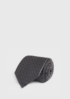 Woven Silk Circles Tie