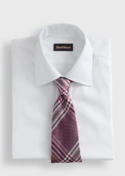 Woven Silk Large Plaid Tie
