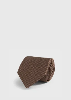 Woven Silk Micro Dot Tie