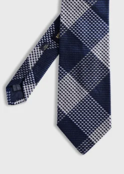 Woven Silk Patchwork Plaid Tie