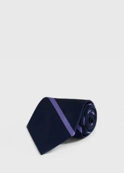 Woven Silk Regimental Stripe Tie