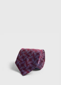 Woven Silk Tossed Square Tie